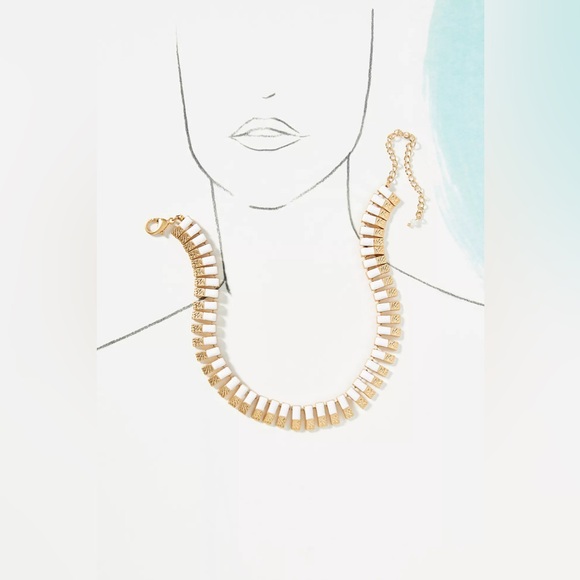 Anthropologie Enamel Tile Collar Necklace - Picture 4 of 6